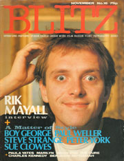 Blitz 16 Nov 1983 Rik Mayall by Steve Shipman