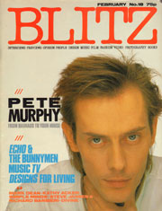 Blitz 18 Feb 1984 Pete Murphy by Eric Watson