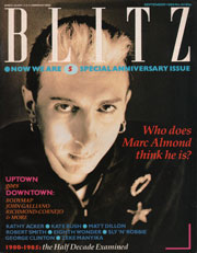Blitz 34 Sept 1985 Marc Almond by Peter Moss