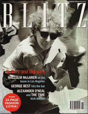 Blitz 95 Nov 1990 Malcolm McLaren by Robert Ogilvie