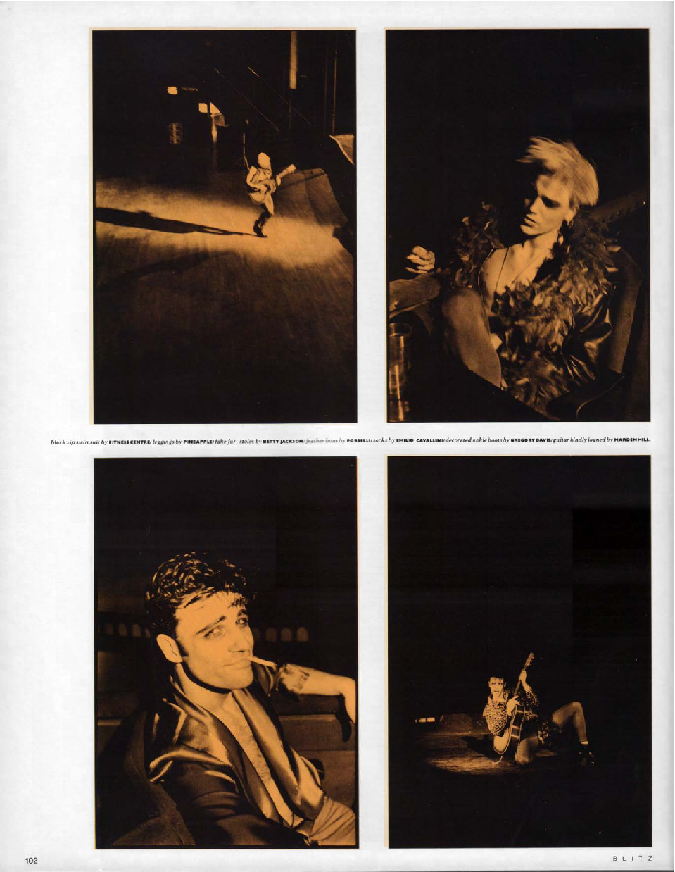 BLITZ 54 Jun 1987 fashion styled by Iain R Webb photographs by Pete Moss