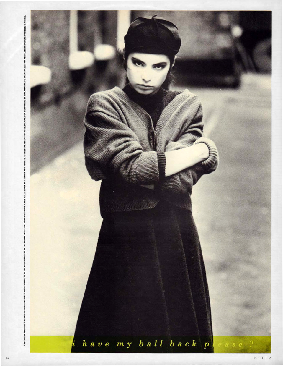 BLITZ 54 Jun 1987 fashion styled by Iain R Webb photographs by David McIntyre